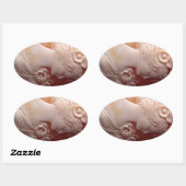 Antiek Cameo Ovale Sticker (Vel)