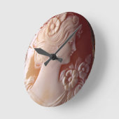 Antiek Cameo Ronde Klok (Hoek)