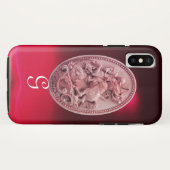 ANTIEK CAMEO / SAINT GEORGE EN DRAGON MONOGRAM Case-Mate iPhone CASE (Achterkant (horizontaal))