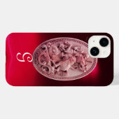 ANTIEK CAMEO / SAINT GEORGE EN DRAGON MONOGRAM Case-Mate iPhone CASE (Achterkant (horizontaal))