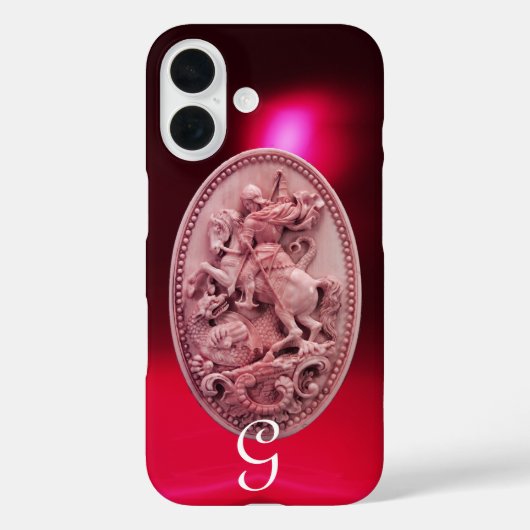 ANTIEK CAMEO / SAINT GEORGE EN DRAGON MONOGRAM Case-Mate iPhone CASE (Achterkant)