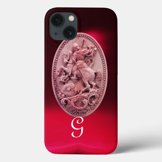 ANTIEK CAMEO / SAINT GEORGE EN DRAGON MONOGRAM Case-Mate iPhone CASE (Achterkant)