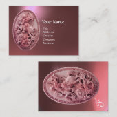 ANTIEK CAMEO / SAINT GEORGE MET DRAGON MONOGRAM VISITEKAARTJE (Voorkant / Achterkant)