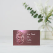 ANTIEK CAMEO / SAINT GEORGE MET DRAGON MONOGRAM VISITEKAARTJE (Staand voorkant)