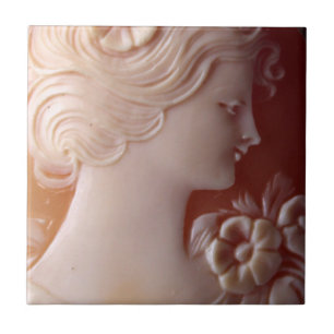 Antiek Cameo Tegeltje