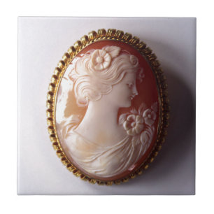 Antiek Cameo Tegeltje