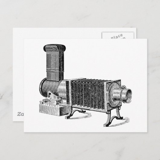  Antiek camera Briefkaart (Voorkant / Achterkant)