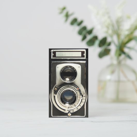  Antiek Camera Collector Store Visitekaartje (Staand voorkant)