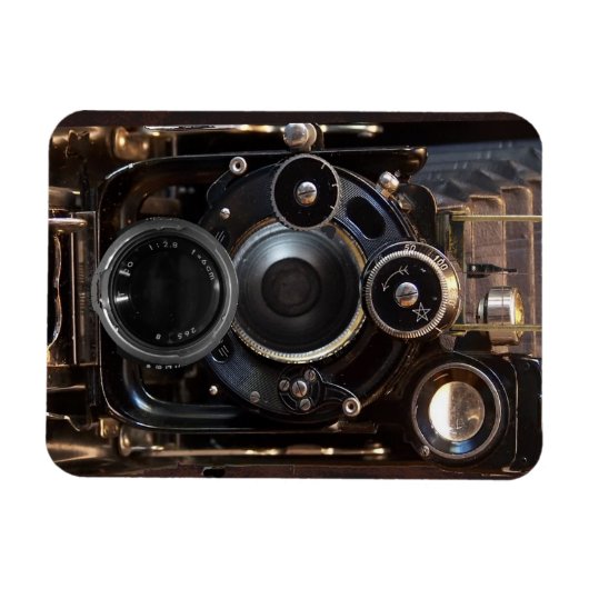 Antiek camera fotografie filmlens magneet (Horizontaal)