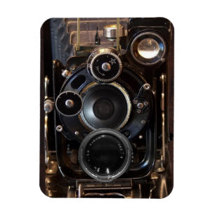 Antiek camera fotografie filmlens magneet