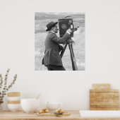 Antiek camera-Man, 1918 Poster (Keuken)