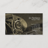 Antiek camera oker Visitekaartje (Voorkant)