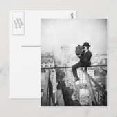 antiek camera op een  foto van de stadshoogtepunt briefkaart (Voorkant / Achterkant)