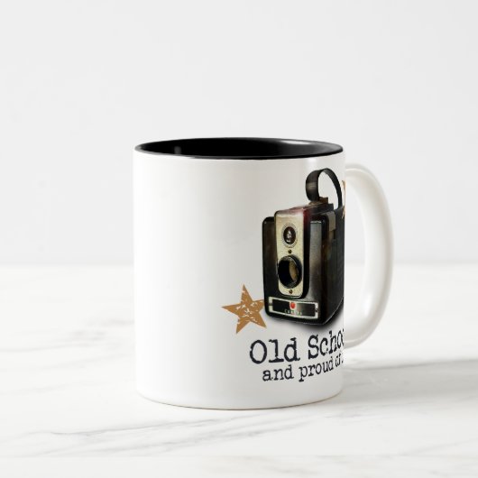 Antiek camera Oude School mok (Voorkant rechts)