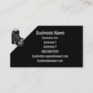 Antiek camera Reparatie of opslag Visitekaartje