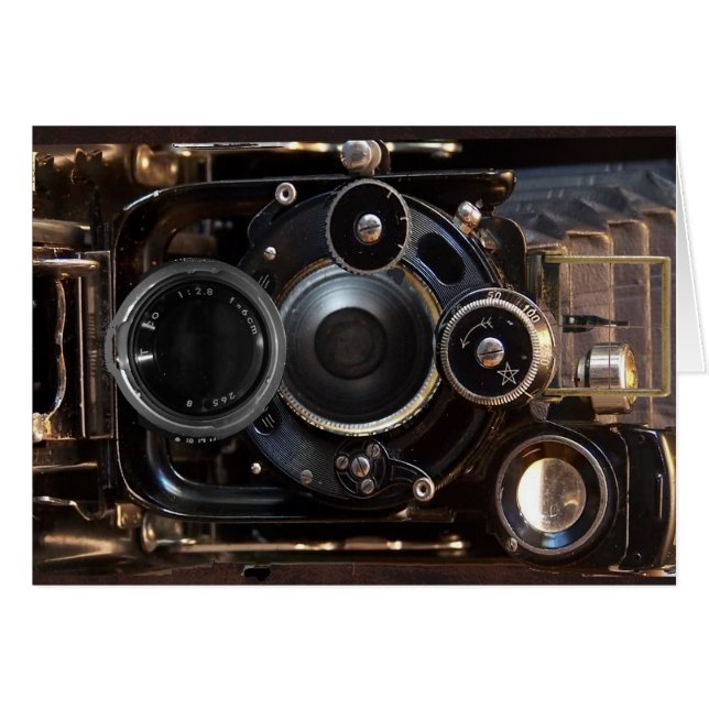Antiek camerafotografie  lensfilm (Voorkant Horizontaal)
