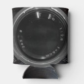 Antiek camerafotografie  lensfilm blikjeskoeler (Achterkant)