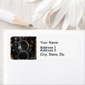 Antiek camerafotografie  lensfilm etiket (Insitu)