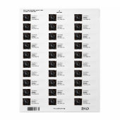 Antiek camerafotografie  lensfilm etiket (Full Sheet)