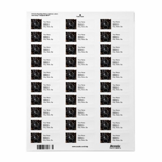 Antiek camerafotografie  lensfilm etiket (Full Sheet)