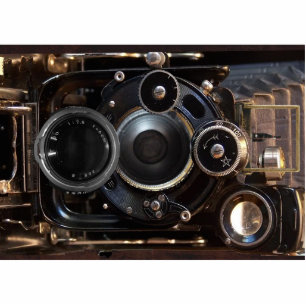 Antiek camerafotografie  lensfilm fotobeeldje magneet