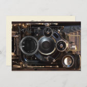 Antiek camerafotografie  lensfilm kaart (Voorkant / Achterkant)