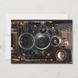 Antiek camerafotografie  lensfilm kaart