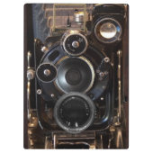 Antiek camerafotografie  lensfilm klembord (Achterkant)
