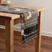 Antiek camerafotografie lensfilm korte tafelloper (Voorbeeld)