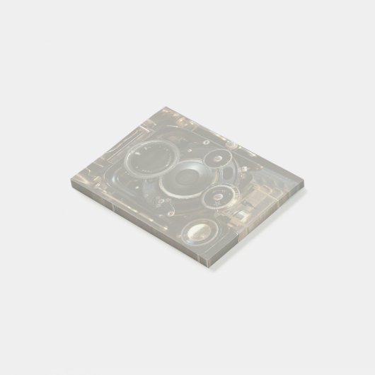 Antiek camerafotografie  lensfilm post-it® notes (Schuin)