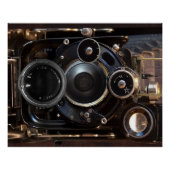 Antiek camerafotografie  lensfilm poster (Voorkant)