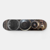 Antiek camerafotografie lensfilm skateboard (Horizontaal)