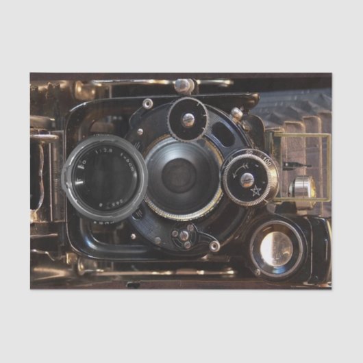 Antiek camerafotografie  lensfilm tissuepapier (Voorkant)