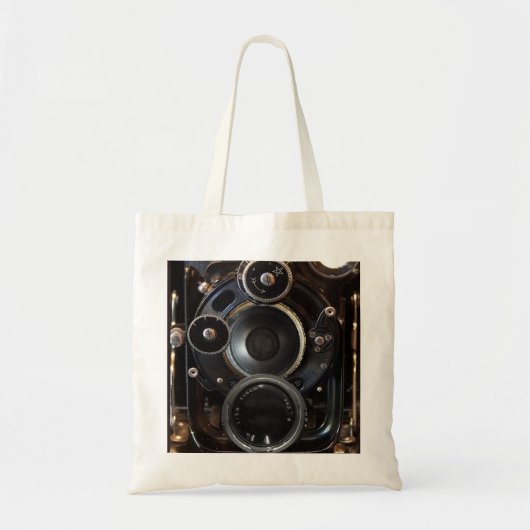 Antiek camerafotografie lensfilm tote bag (Voorkant)