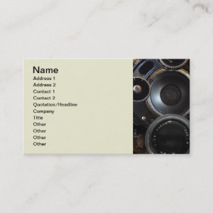 Antiek camerafotografie  lensfilm visitekaartje