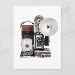 Antiek camera's briefkaart