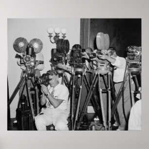 Antiek camera's in het Witte Huis, jaren dertig Poster