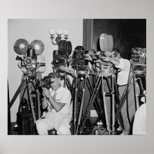 Antiek camera's in het Witte Huis, jaren dertig Poster (Voorkant)