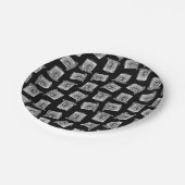 Antiek cameratroon geïllustreerd camera's papieren bordje (Gekanteld)