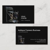 Antiek  camerawinkel - fotograaf visitekaartje (Voorkant / Achterkant)
