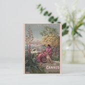  antiek Cannes Frans reisblad Briefkaart (Staand voorkant)