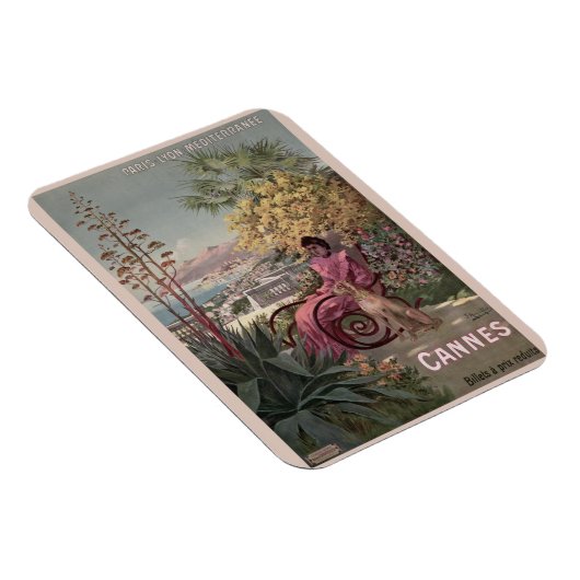  antiek Cannes Frans reisblad Magneet (Rechterzijde)