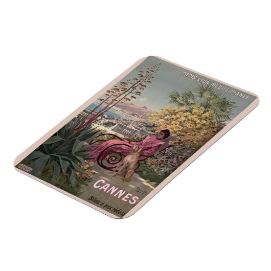 antiek Cannes Frans reisblad Magneet (Linkerzijde)