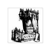 Antiek Canopy Bed franse meubelen  kunst Rubberstempel (Afrduk)