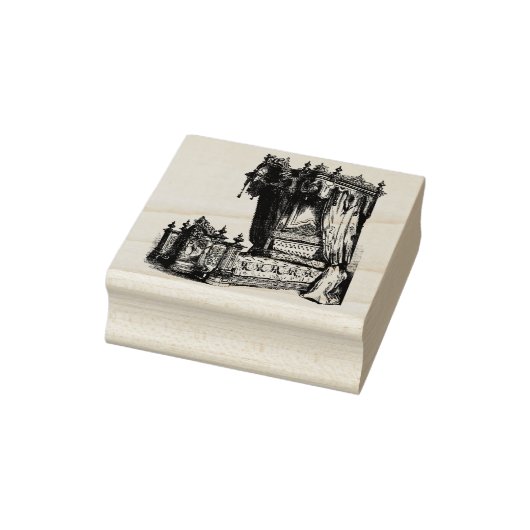 Antiek Canopy Bed franse meubelen  kunst Rubberstempel (Stempel)
