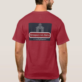 Antiek Car Barn T Shirt - Terug Logo
