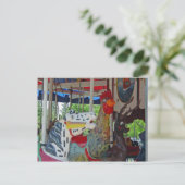 Antiek carrouseldieren briefkaart (Staand voorkant)