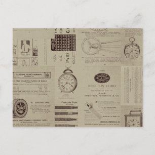 Antiek cataloguspagina's briefkaart