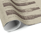Antiek cataloguspagina's cadeaupapier (Rol Hoek)