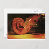 Antiek cello briefkaart (Voorkant / Achterkant)